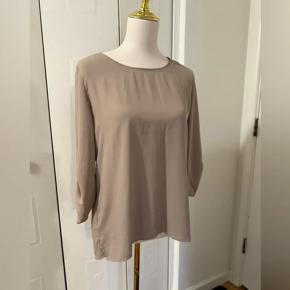 Sweet Rain Large Beige Blouse - Picture 2 of 6